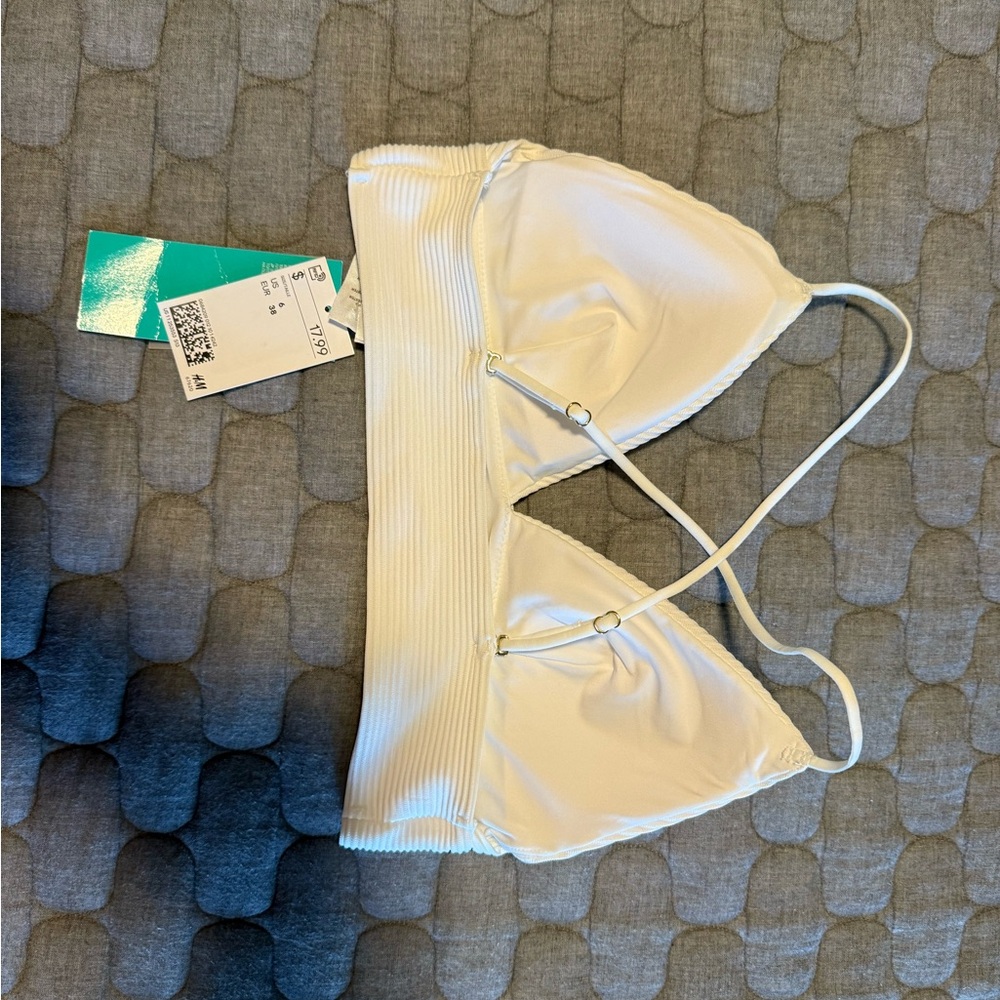Elegant White Bikini Top